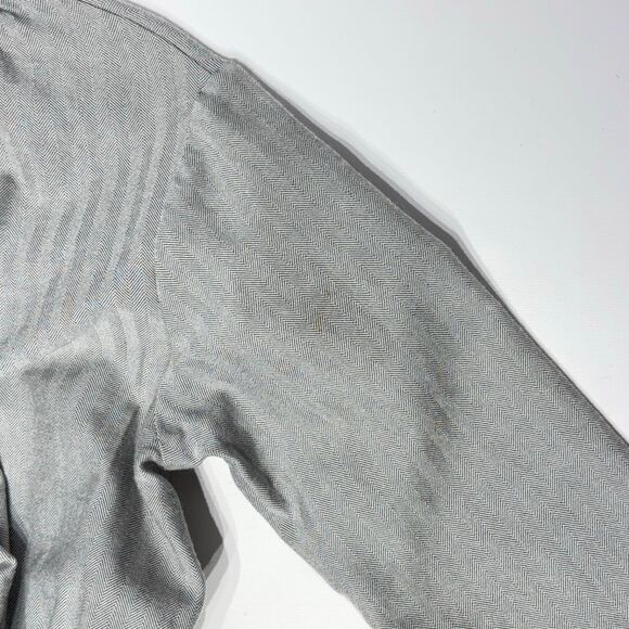 Gallego Desportes Gray Wool Oversized Victorian Style Long Sleeve Dress Women M - Picture 15 of 15